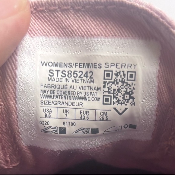 C- Sperry crest vibe Pink Plaid Sneakers size 9.5
Excellent condition - Picture 5 of 9